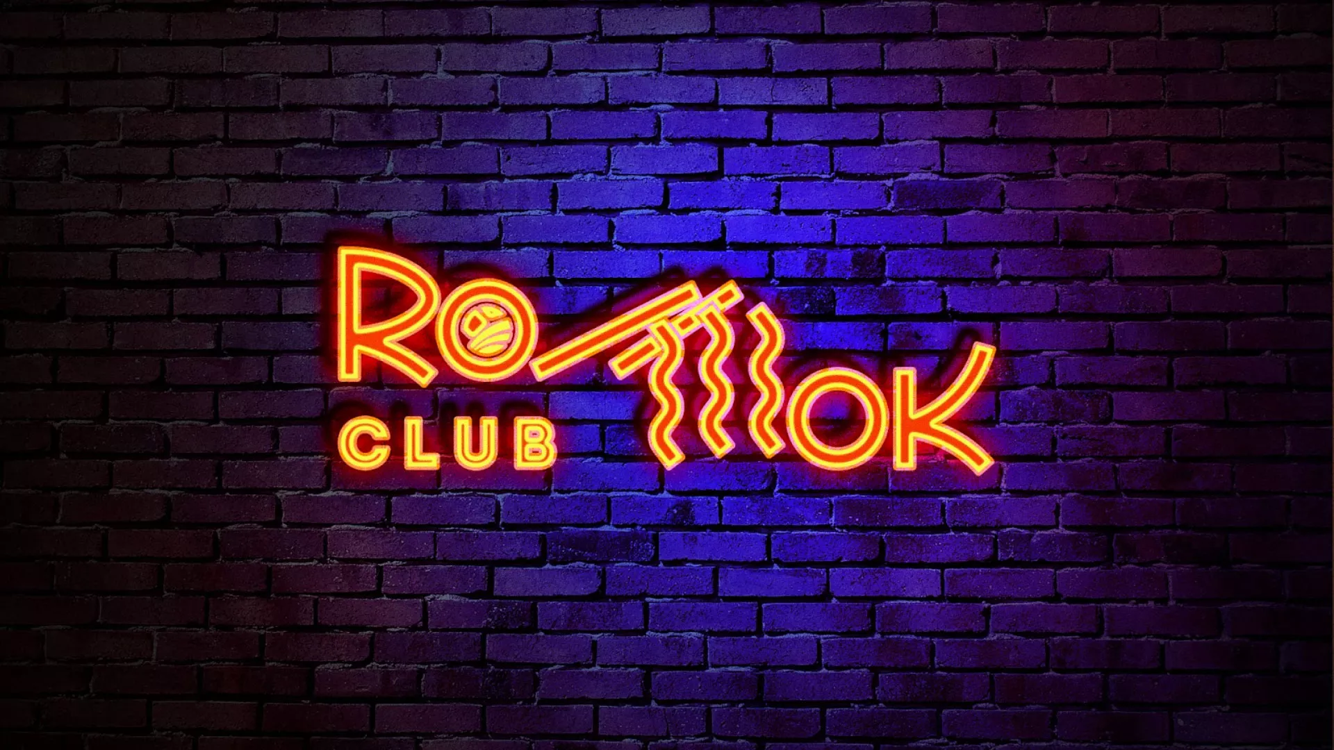 Разработка интерьерной вывески суши-бара «Roll Wok Club» в Аксае